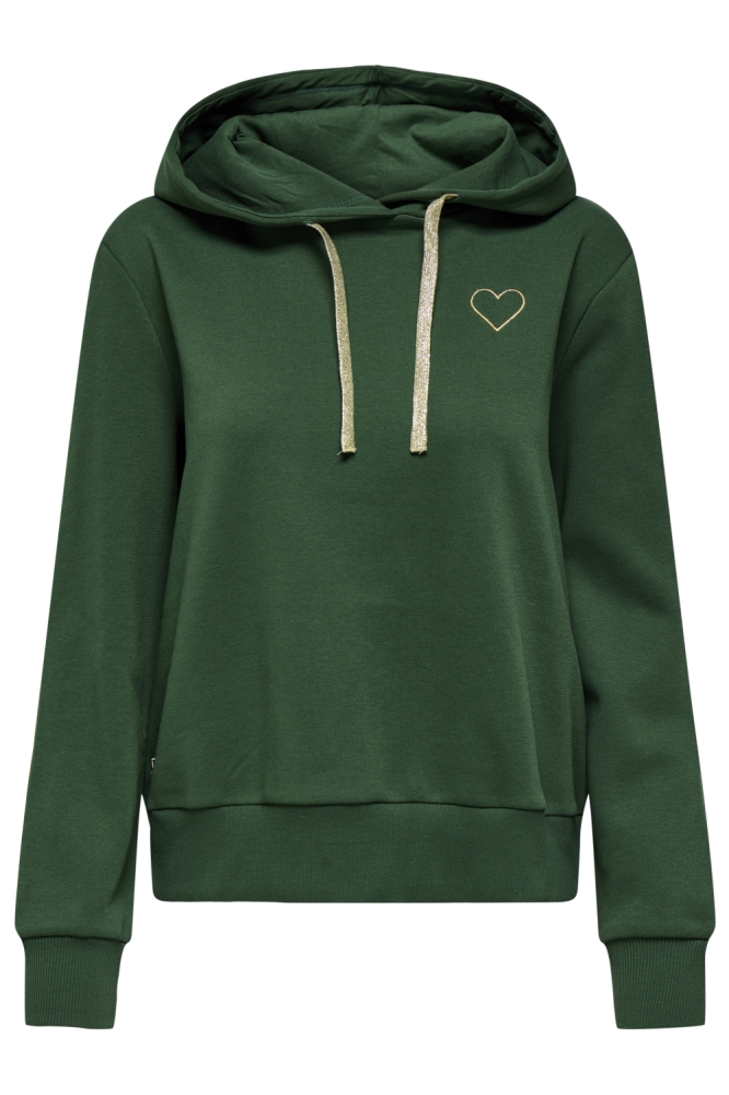ONLNOLI L/S HEART HOOD SWT NOOS 15312874 PINENEEDLE